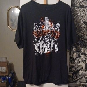 S.F. Giants 2010 World Series Champion Black Tee = Shirt Size.XL